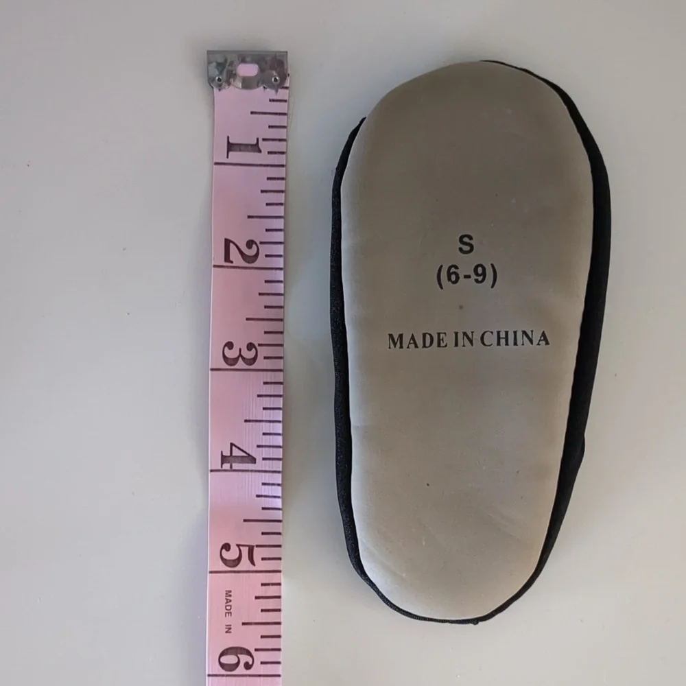 Toddler Black Slip On Ballerina Slippers (Size 6-9)